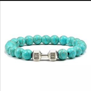 Women’s Natural Stone Dumbbell Bracelet NWT